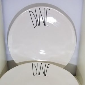 Rae Dunn Dine Plates 11 Inch, 2 plates